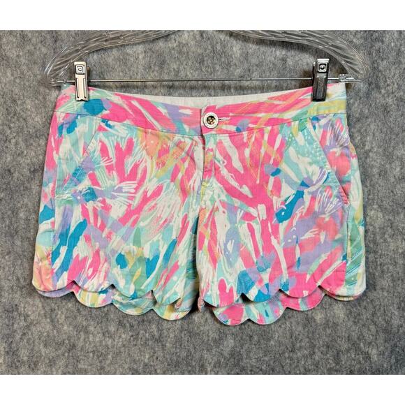 Lilly Pulitzer Womens Size 8 100% Cotton The Buttercup Short - Picture 1 of 7